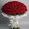 Букет 101 Красная роза Блэк Мэджик в Горки