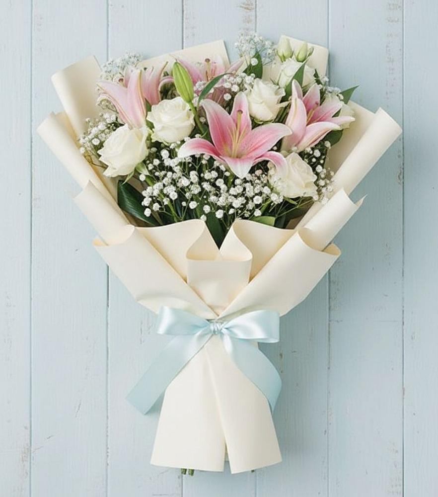 Букет цветов из: Лилии в Горки