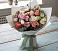 Букет цветов из: Розы, Лизиантусы и Гвоздики в Горки