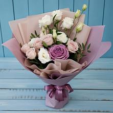 Букет цветов из:  Розы и Лизиантусы в Горки