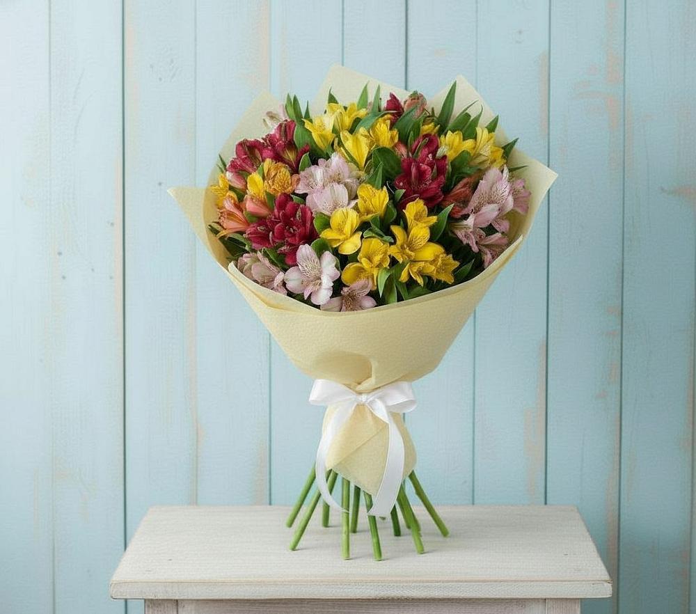 Букет цветов из: Альстромерии в Горки