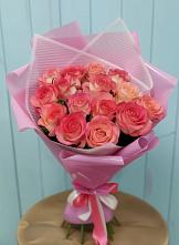 Букет 15 Розовых роз Равель в Горки