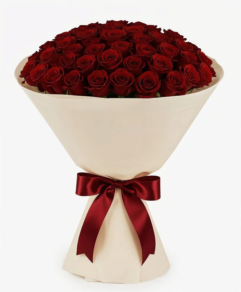 Букет 101 Бордовая роза Блэк Бакарра в Горки