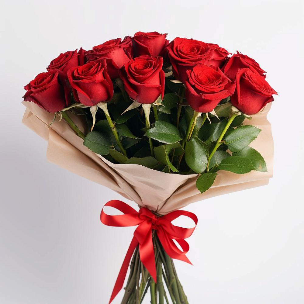 Букет 11 Красных роз Эдлесс Лав в Горки